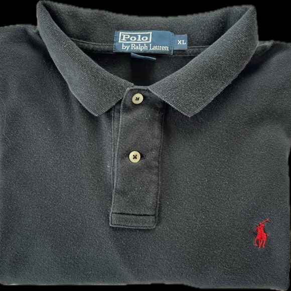 Polo Ralph Lauren Other - POLO Ralph Lauren Mens Black Soft Cotton/Jersey Knit Polo Shirt - Classic Fit XL
